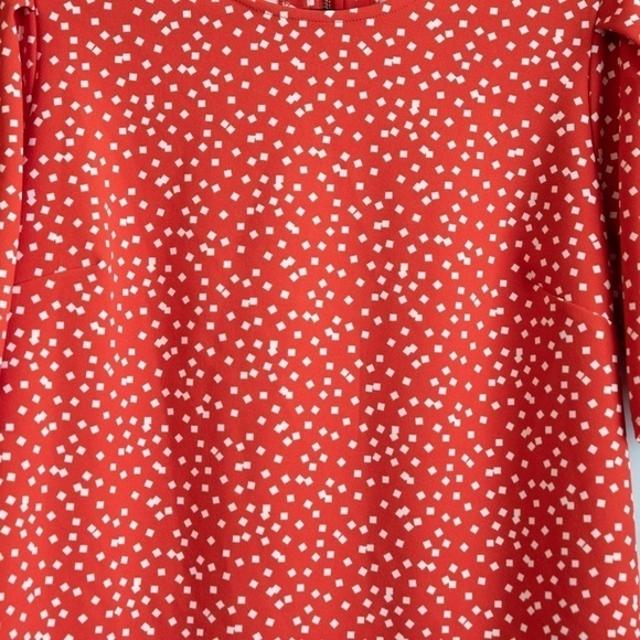 Melloday red with white squares blouse-M - Picture 2 of 5